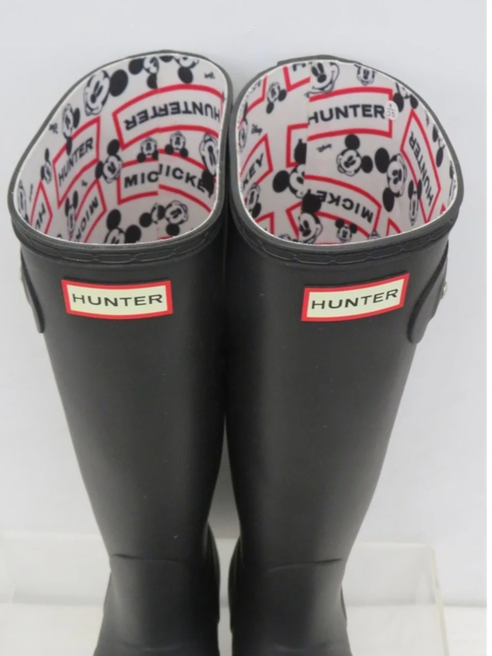 Disney X Hunter Matte Black Tall Rain Boots